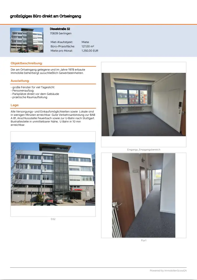 Sickinger Große Büroeinheit 161263936